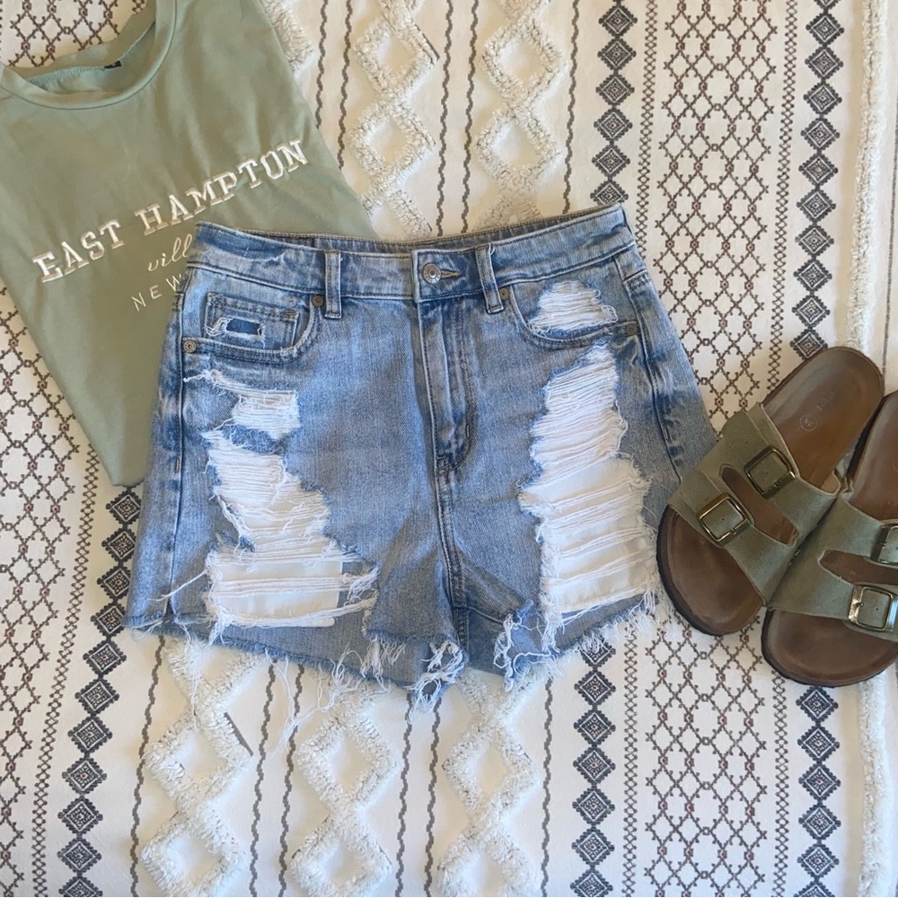 Denim shorts